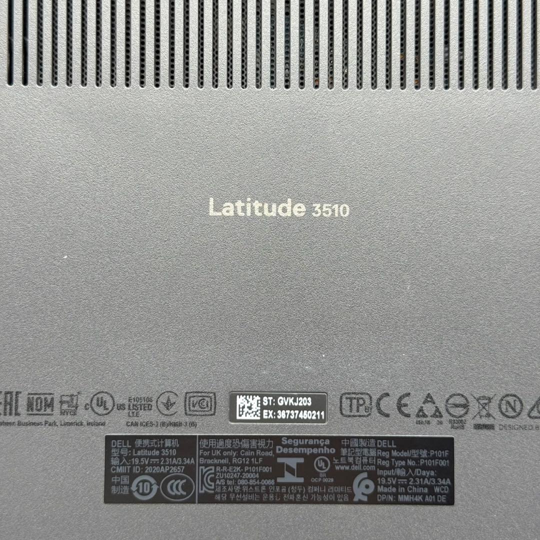 DELLノートパソコン 第10世代i7 高速静音 新品512ベンチマークS 軽量