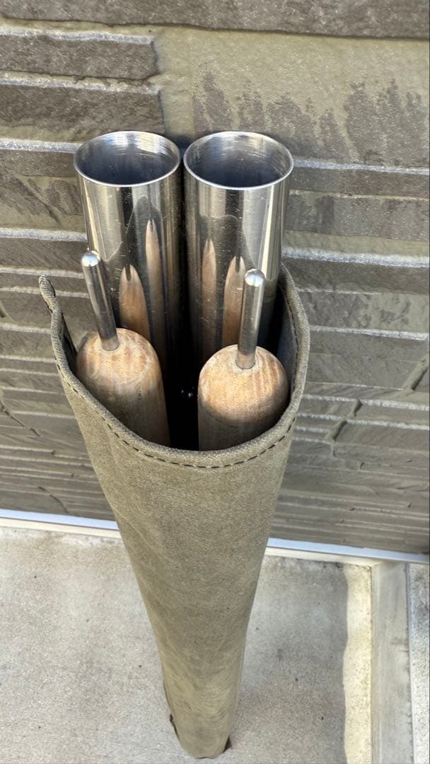 【美品袋付き】CAMP MANIA PRODUCTS / ウッドポール