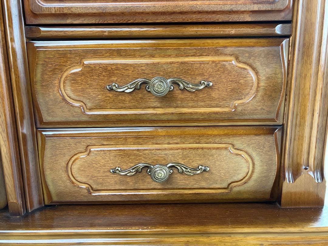 アンティーク キャビネット リビングボード 185cm幅