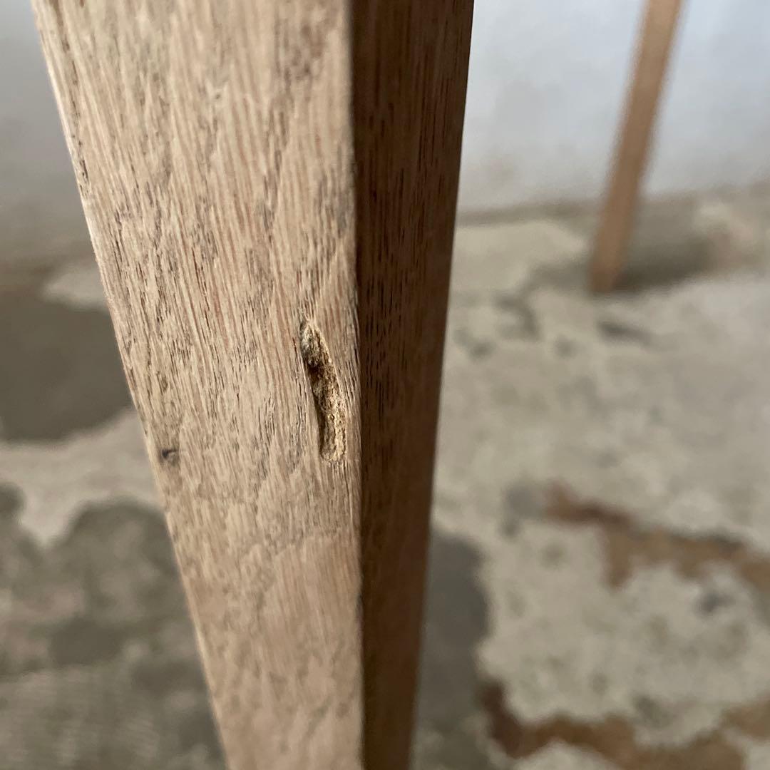 ビンテージ　ドロワーデスク　サイドテーブル　 猫脚　剥離