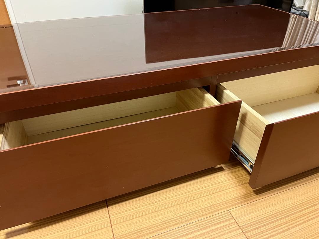 高橋工芸　ダークブラウン　アメリカンチェリー製　センターテーブル　ローテーブル