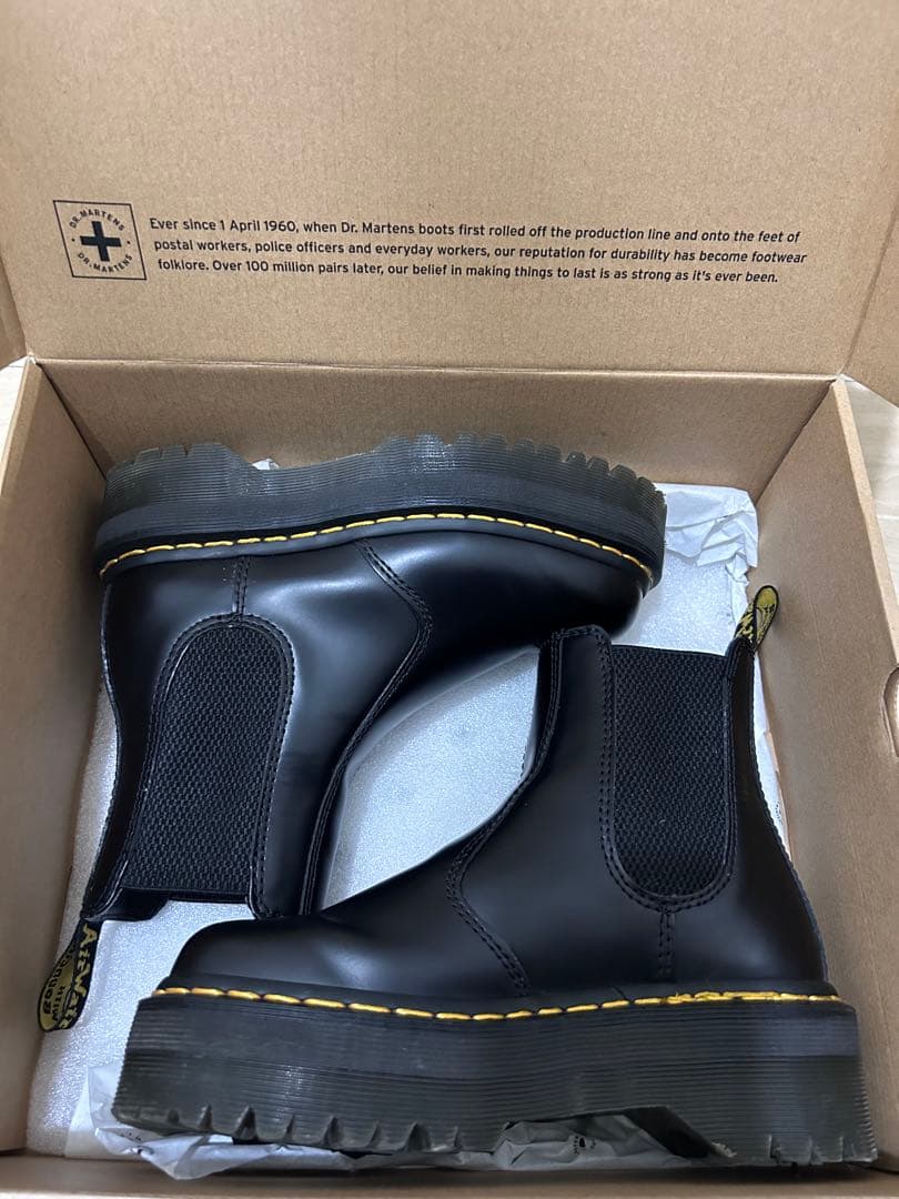 Dr.Martens ブラック サイドゴアブーツ 2976QUAD 美品　格安