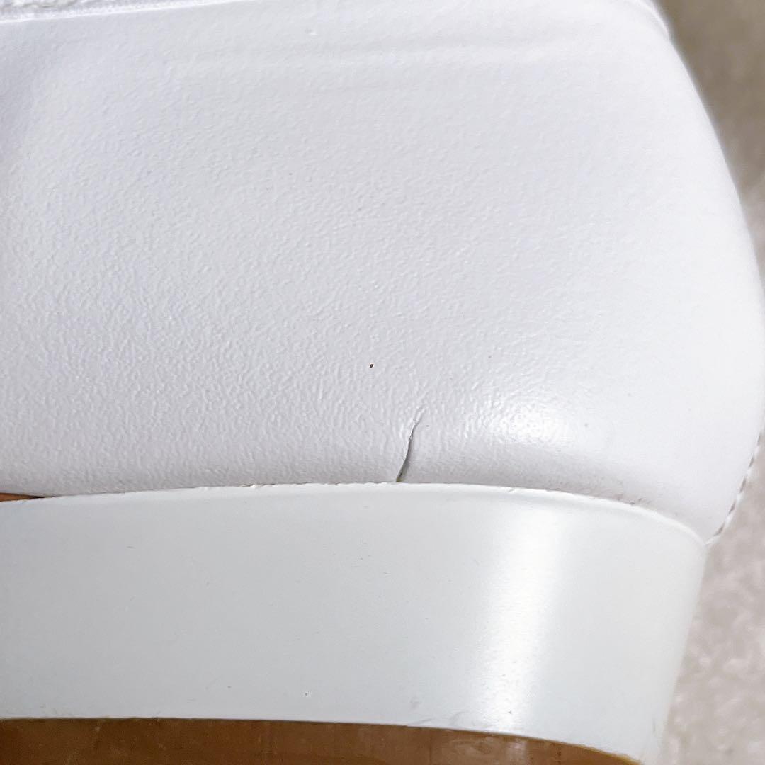 CATWORTH フラット ローファー レースアップ 白 カットワース 24