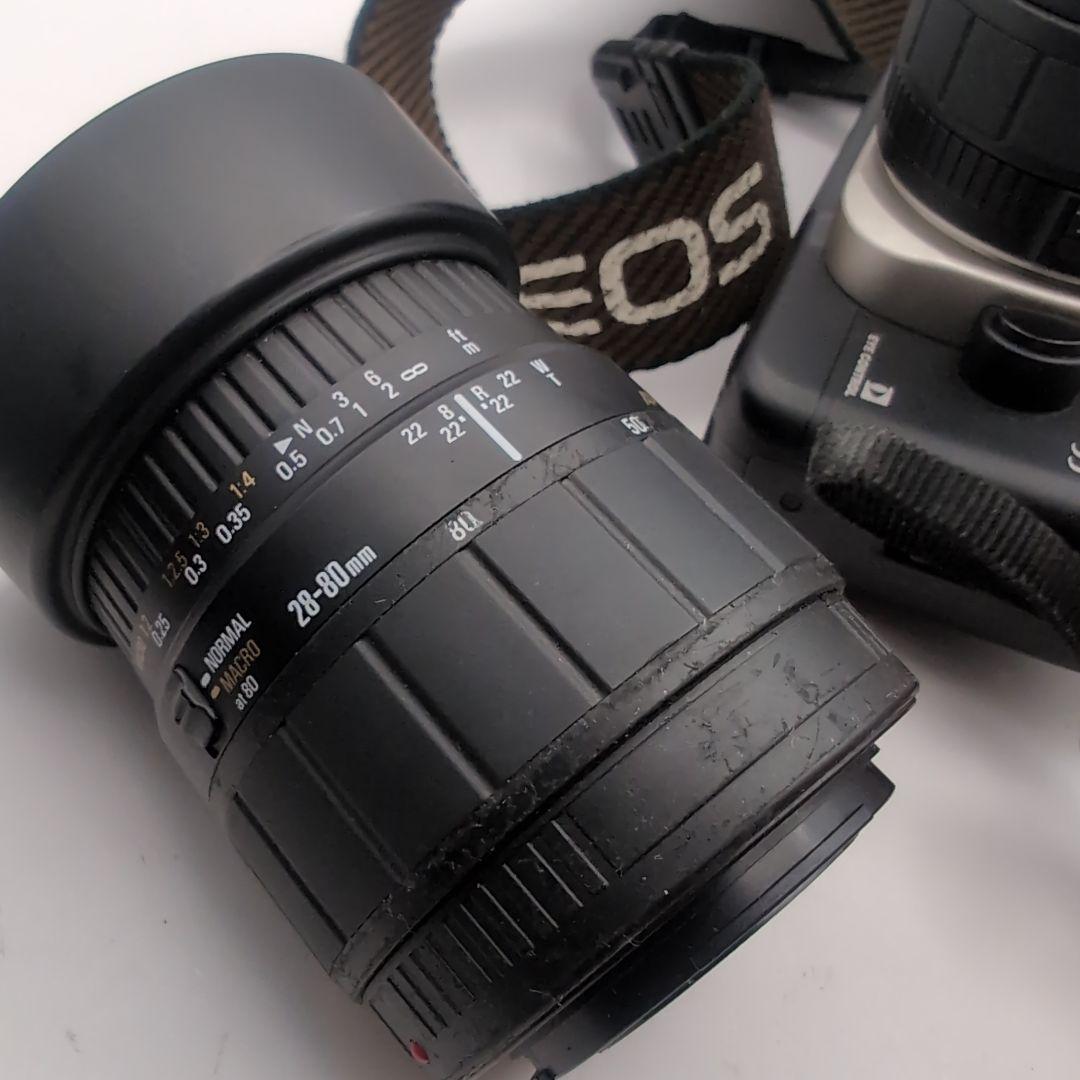 キャノン　EOS55 レンズ2本 フラッシュ付き