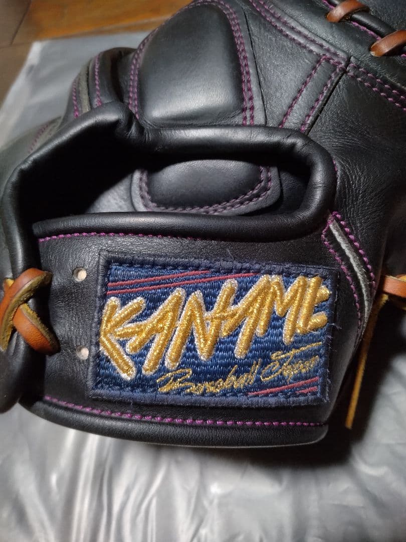 KANAM 5周年限定黒 レザー キャッチャーミット　要ミット