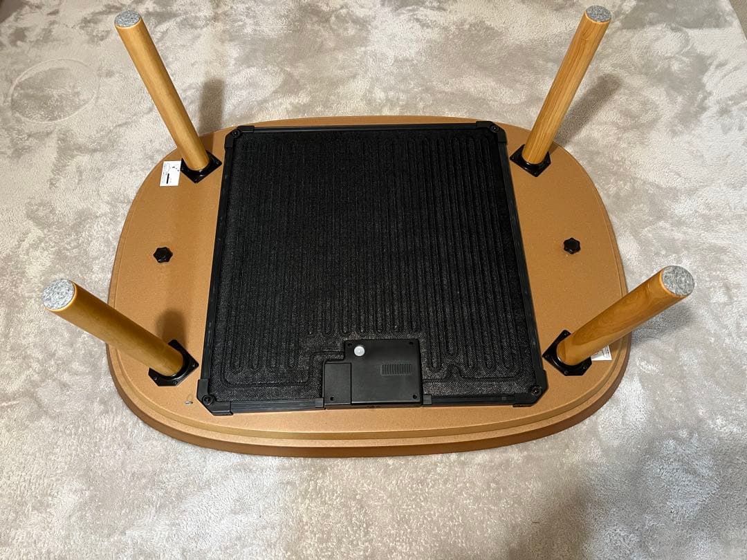 無印良品　楕円こたつ　小　ナチュラル【取扱説明書付】