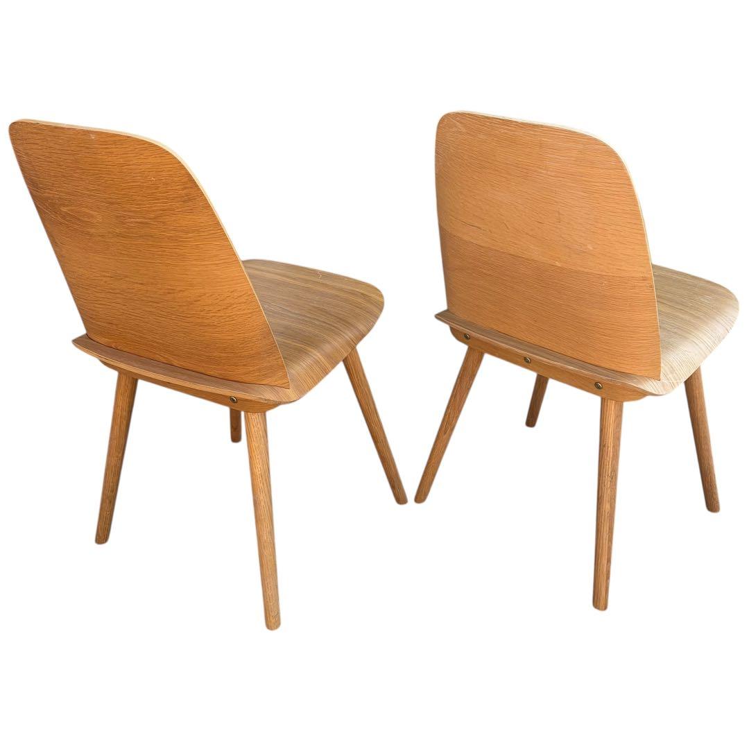 【美品】muuto ムート Nerd Chair ナードチェア オーク 2脚分①