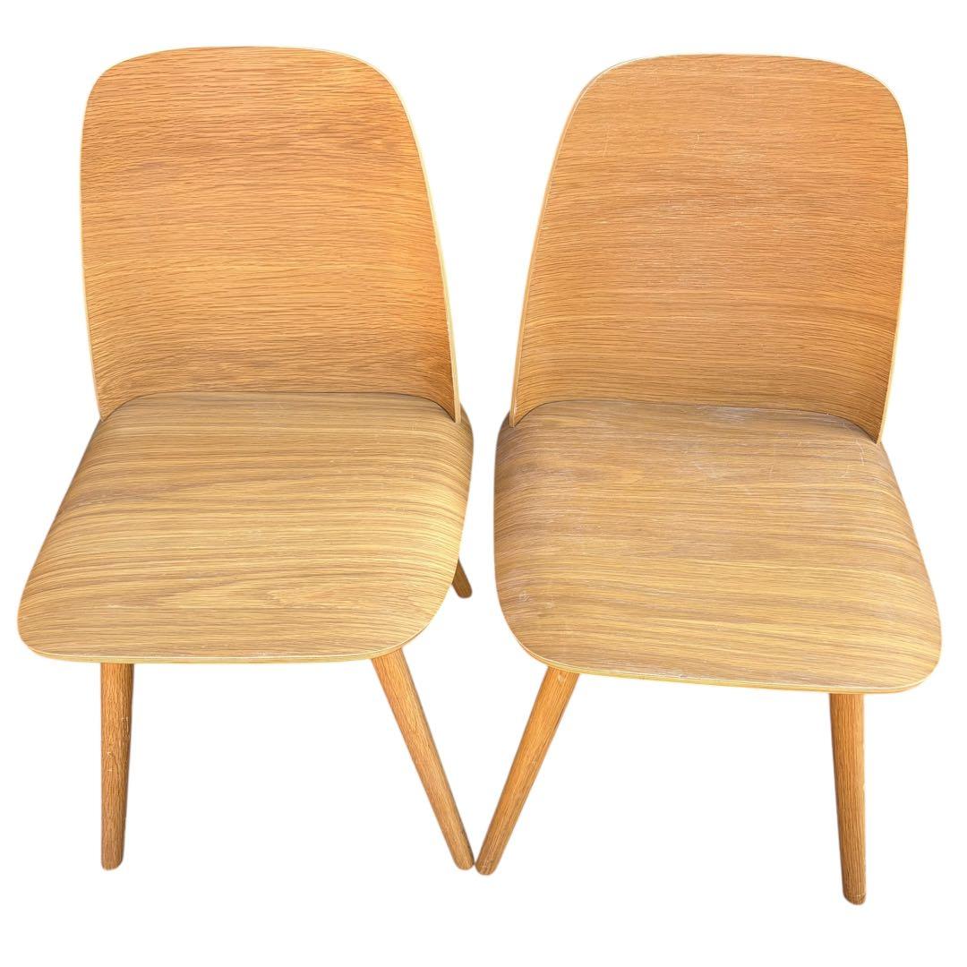【美品】muuto ムート Nerd Chair ナードチェア オーク 2脚分①