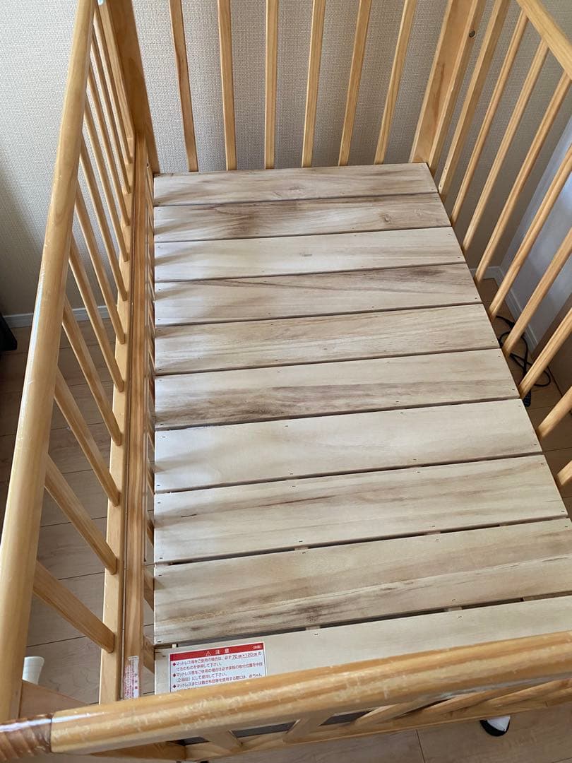 カトージ ハイポジションベビーベッド レギュラー 腰に負担をかけないハイタイプ