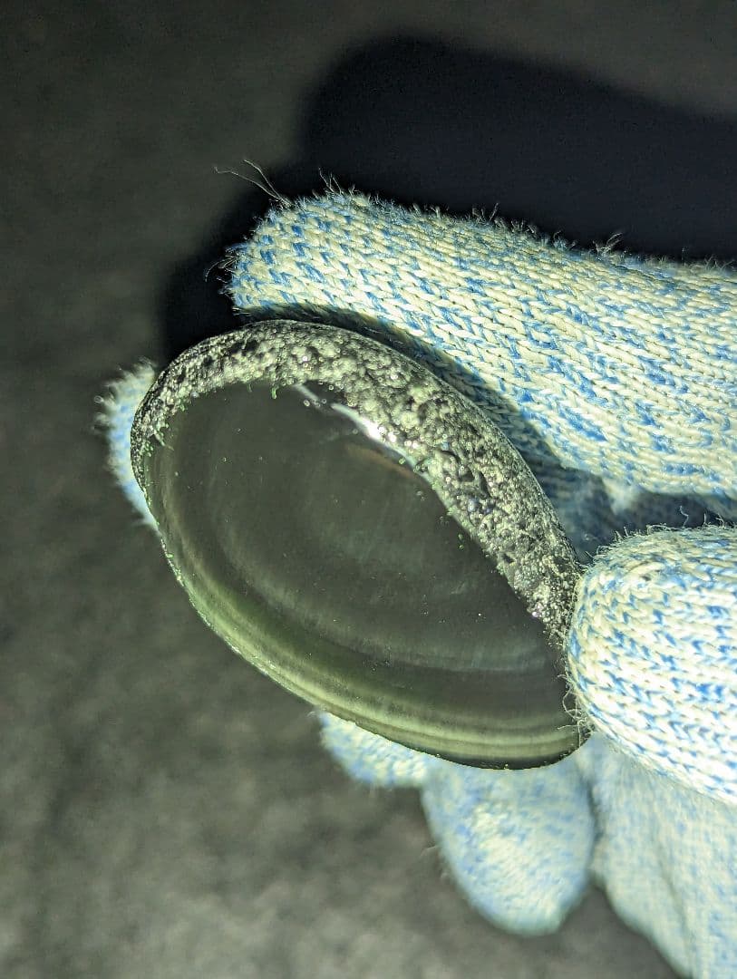 【研磨品】十勝石玲瓏　北海道産レインボーオブシディアン　十勝石　玲瓏石