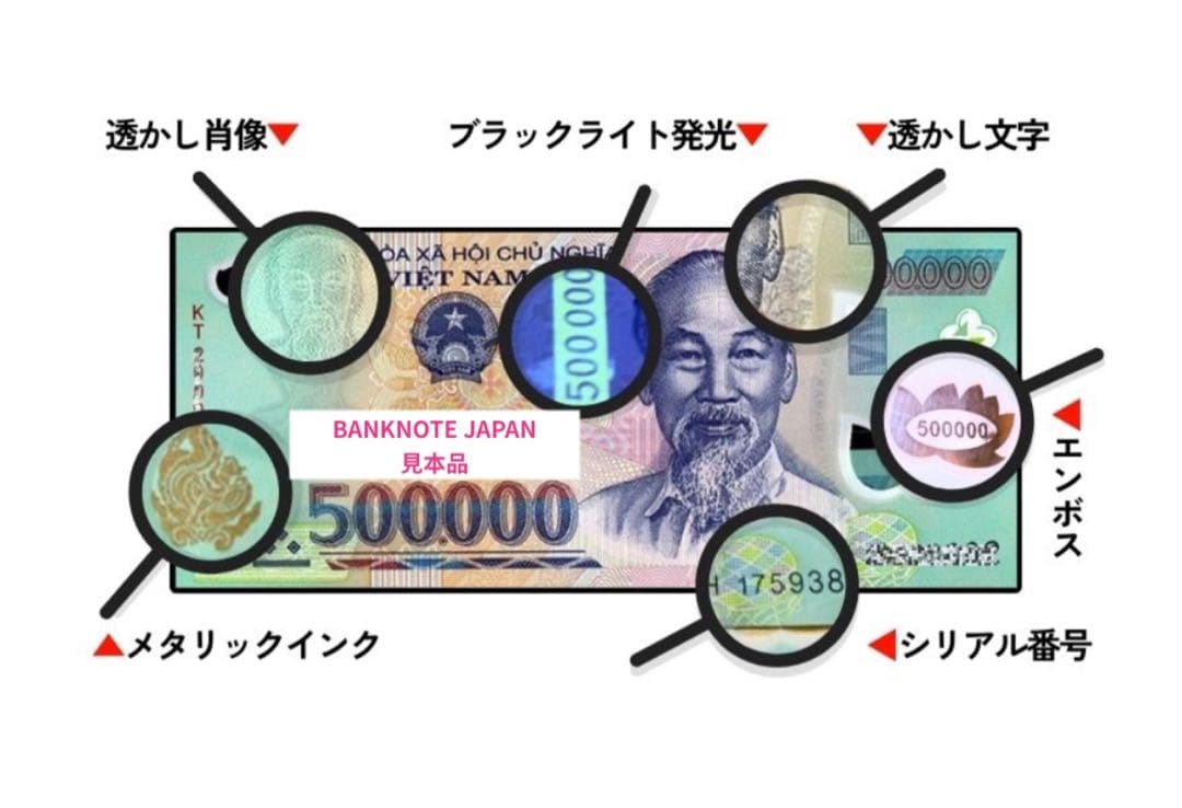 ベトナム500000ドン20枚