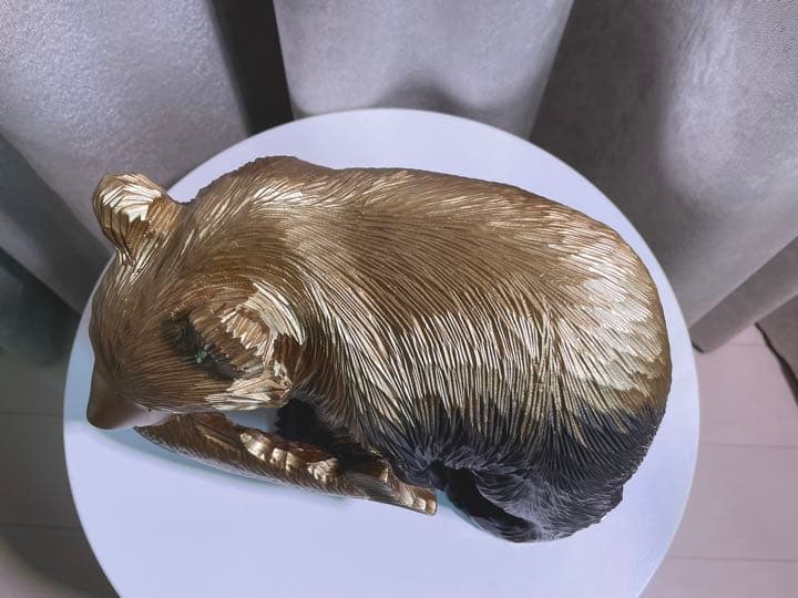 木彫りの熊　アップサイクルアート