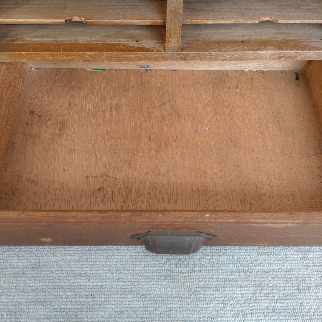 木製ラック 12段 引き出し付き カルテ棚　収納　アンティーク　ビンテージ