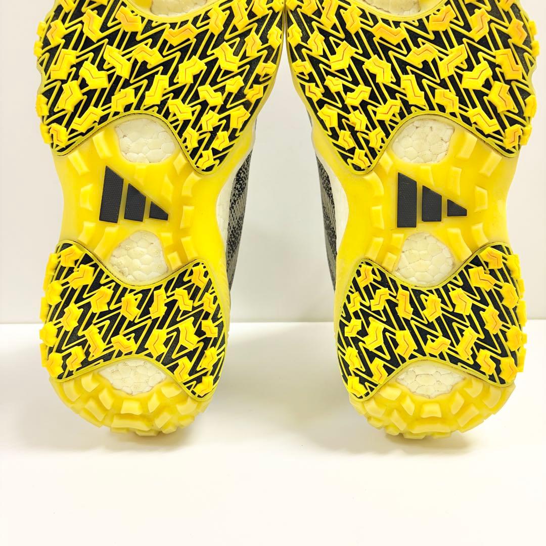 adidas BOAシステム ゴルフシューズ グレー/イエロー 28.0cm