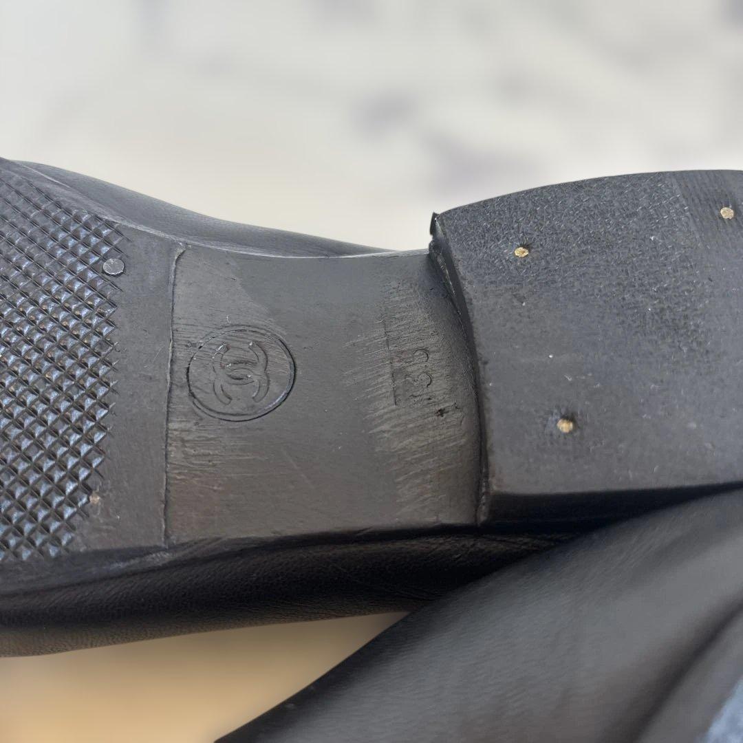 シャネル ココマーク　ターンロック　パンプス　フラットシューズ　ローファー