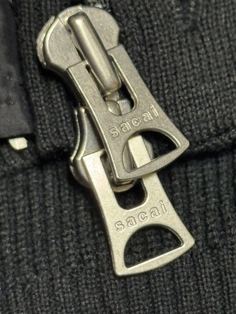 y*a様 sacai サカイ　ミリタリー　MA1　ドッキング　カーディガン　コー