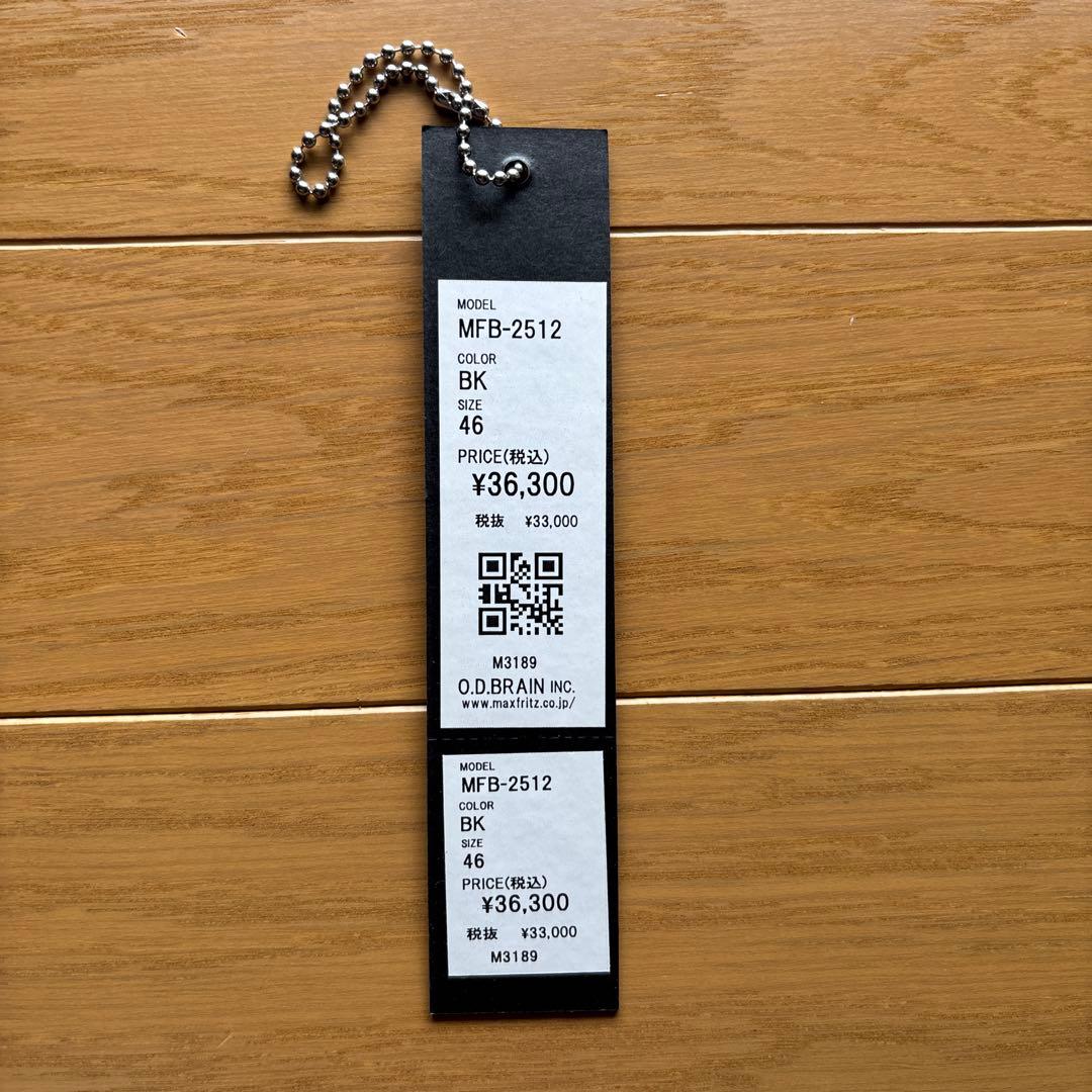 マックスフリッツ ダブルライダースジャケット ブラック M(46)