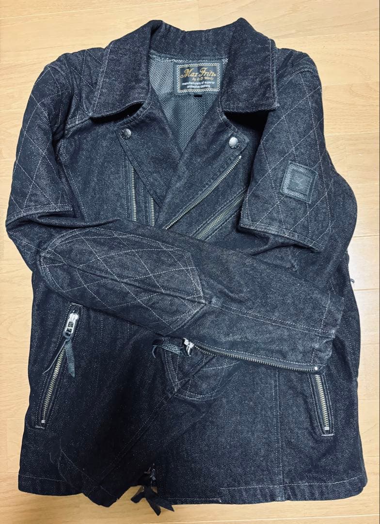 マックスフリッツ ダブルライダースジャケット ブラック M(46)