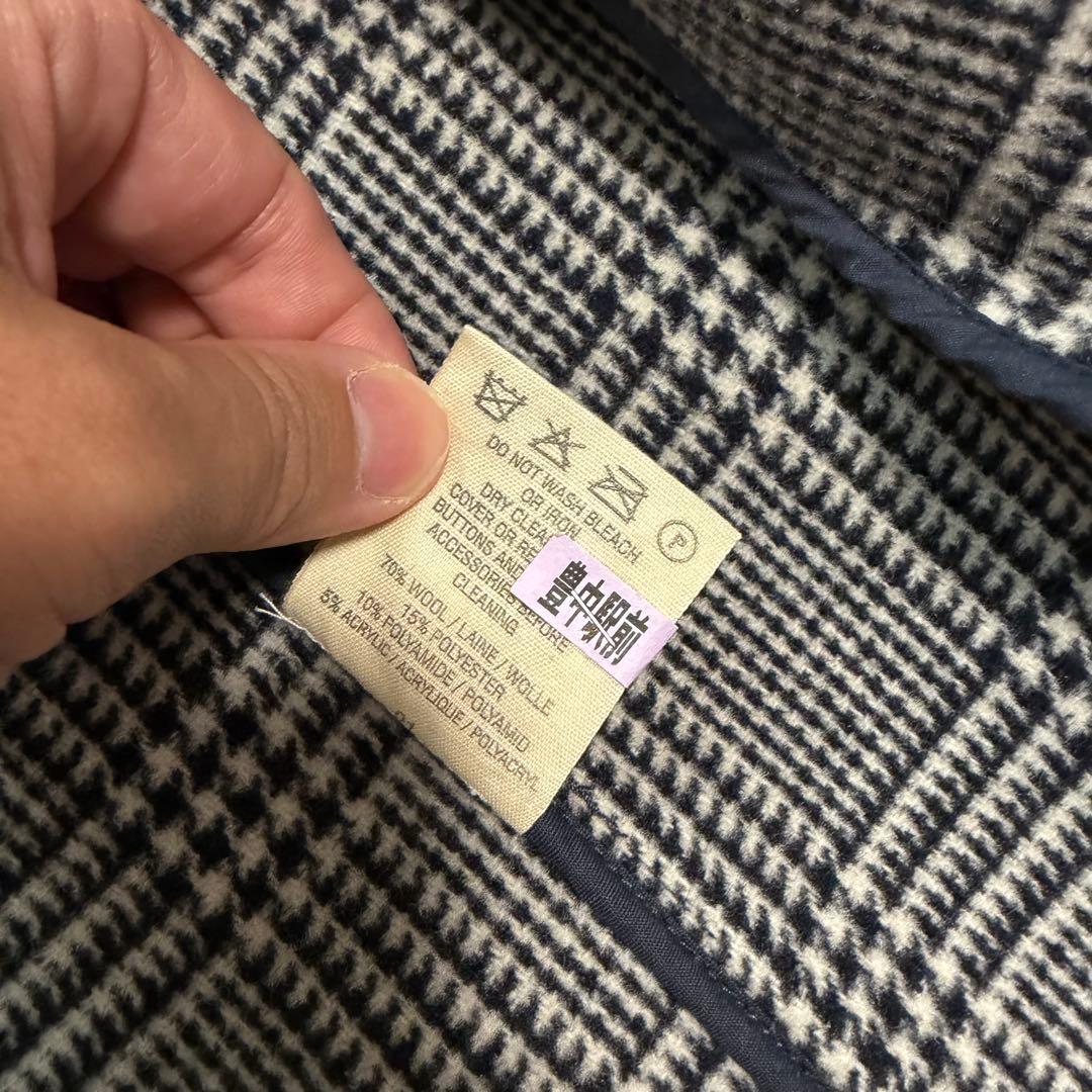 美品XLサイズ相当　ロンドントラディション　ダッフルコート　チェック裏地　紺