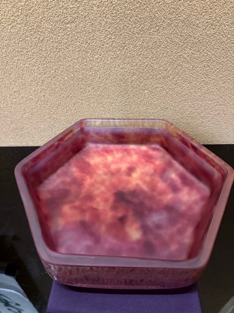 文化勲章　藤田喬平　手吹　飾筥　春千里　潤織箱