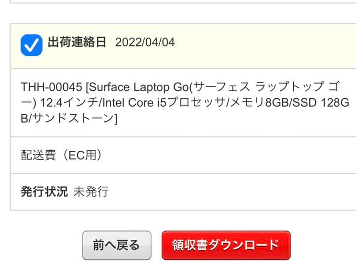 Microsoft SURFACE Laptop GO サンドストーン