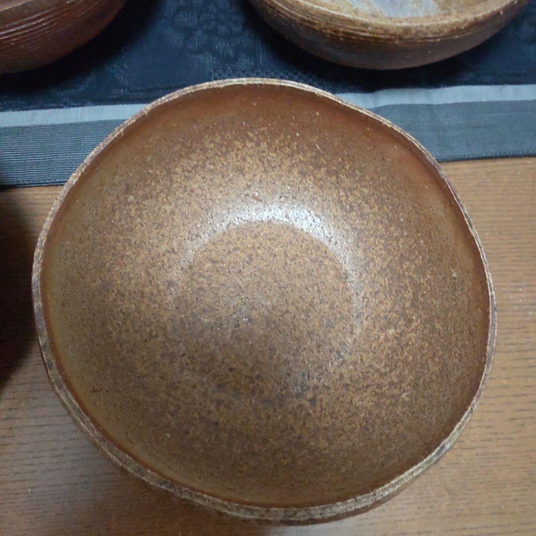 丸 鉢 4ケ 備前焼 12