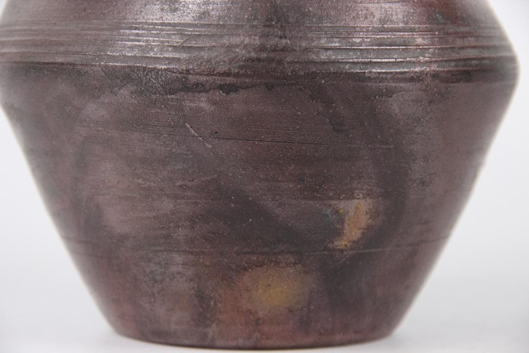 備前焼 人物細工徳利 酒器 花器 飾り壺　吉銘有り花器　花入　 ED11-29