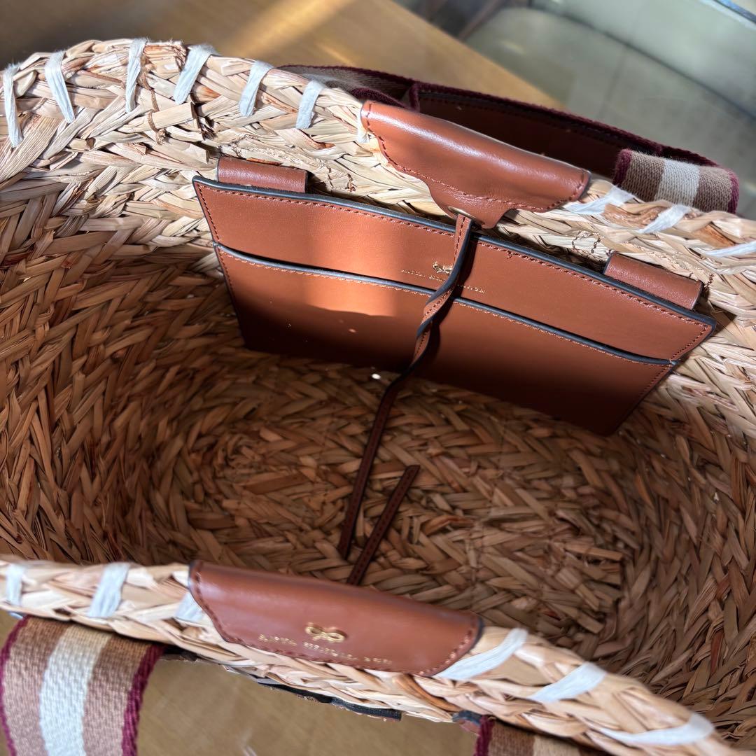 美品【アニヤハインドマーチ】バスケットスモール