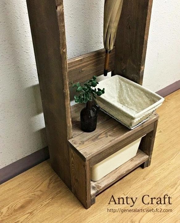 【サイズオーダー可】【引取可能】シンプルな傘かけ　収納ケース小1個付 幅31cm