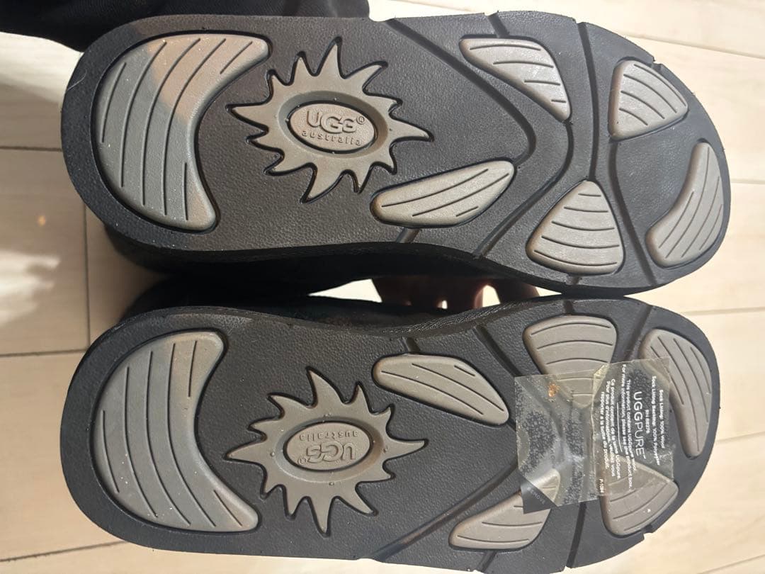 【美品】UGG アグ サッター エンジニアブーツ ムートン ブラック