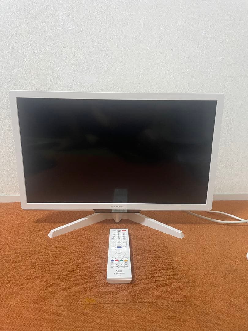 Funai ハードディスク内蔵 2020年製 24V型　テレビ フナイ ホワイト