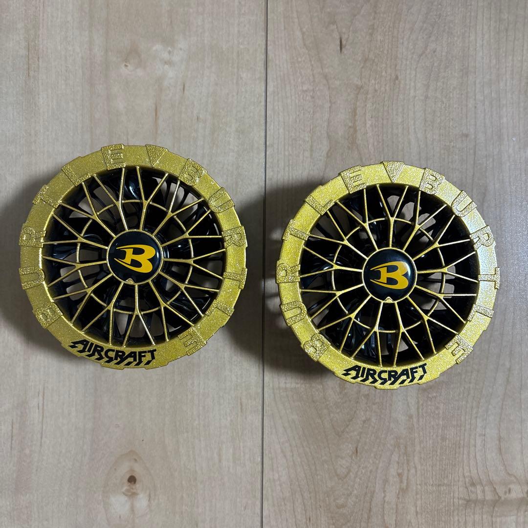 ガ*ル様 2025年最新バートル24Vバッテリーファンメタリックゴールドセット