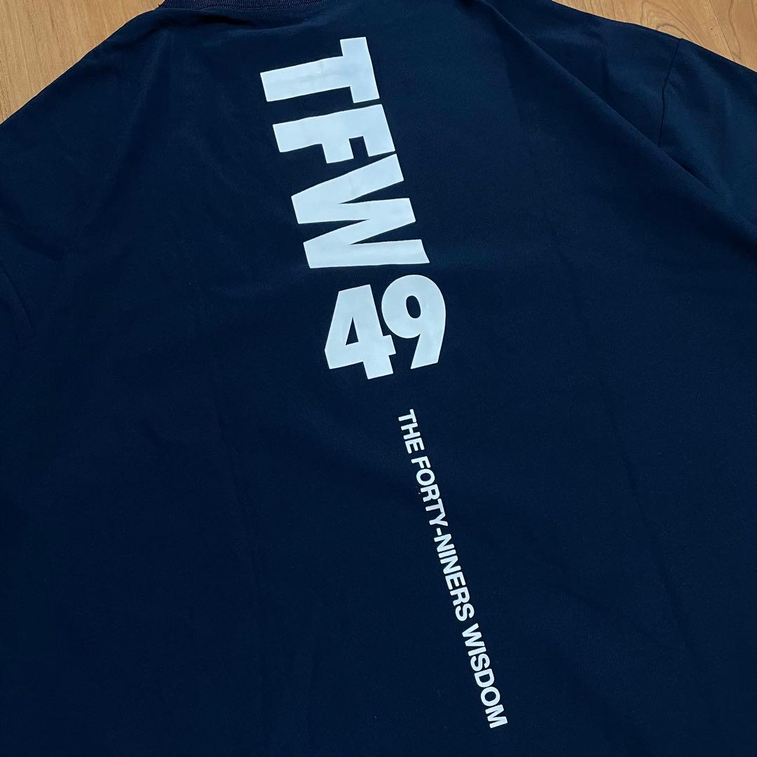 TFW49 モックネック　Tシャツ ネイビー　L ゴルフ