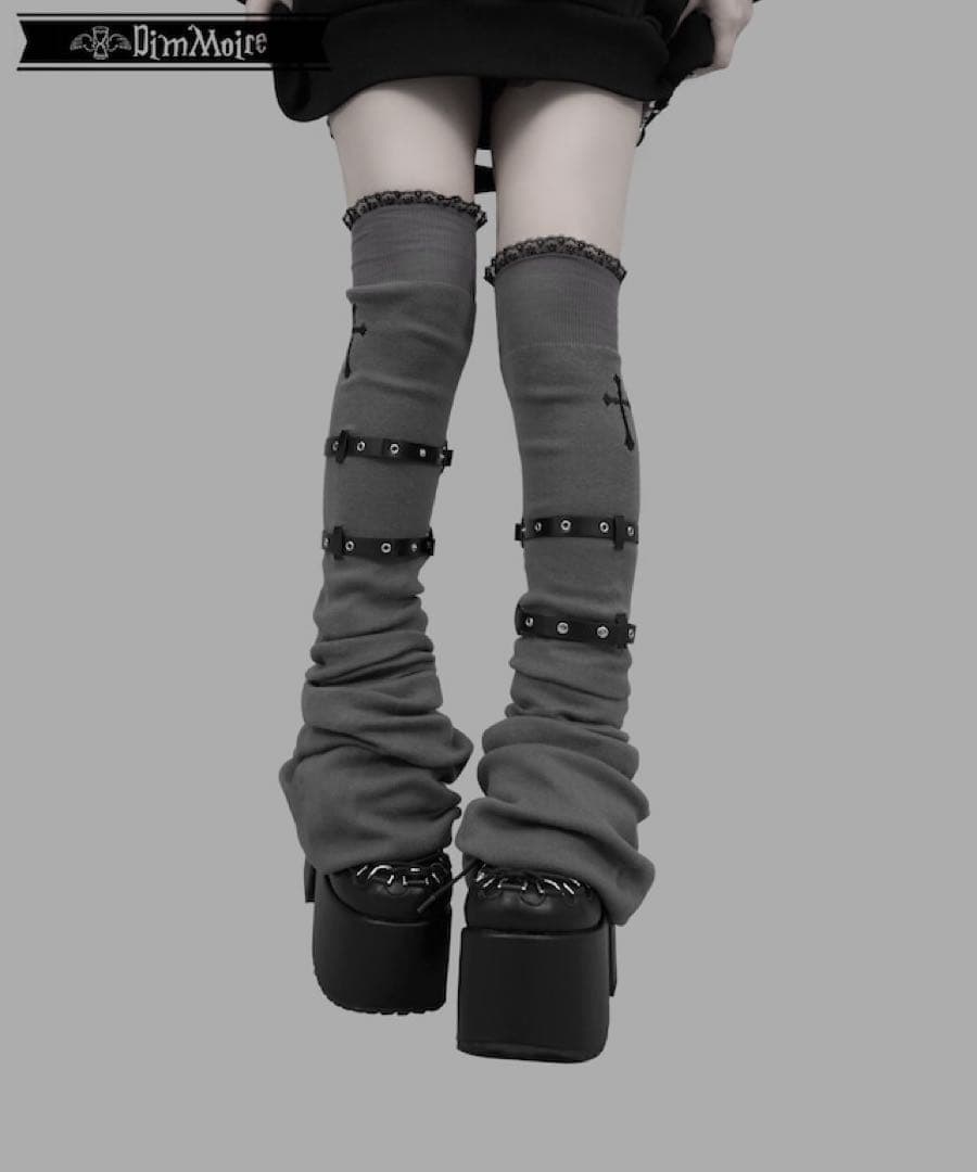 DimMoire 十字の誓いニーハイウォーマー【Gray】