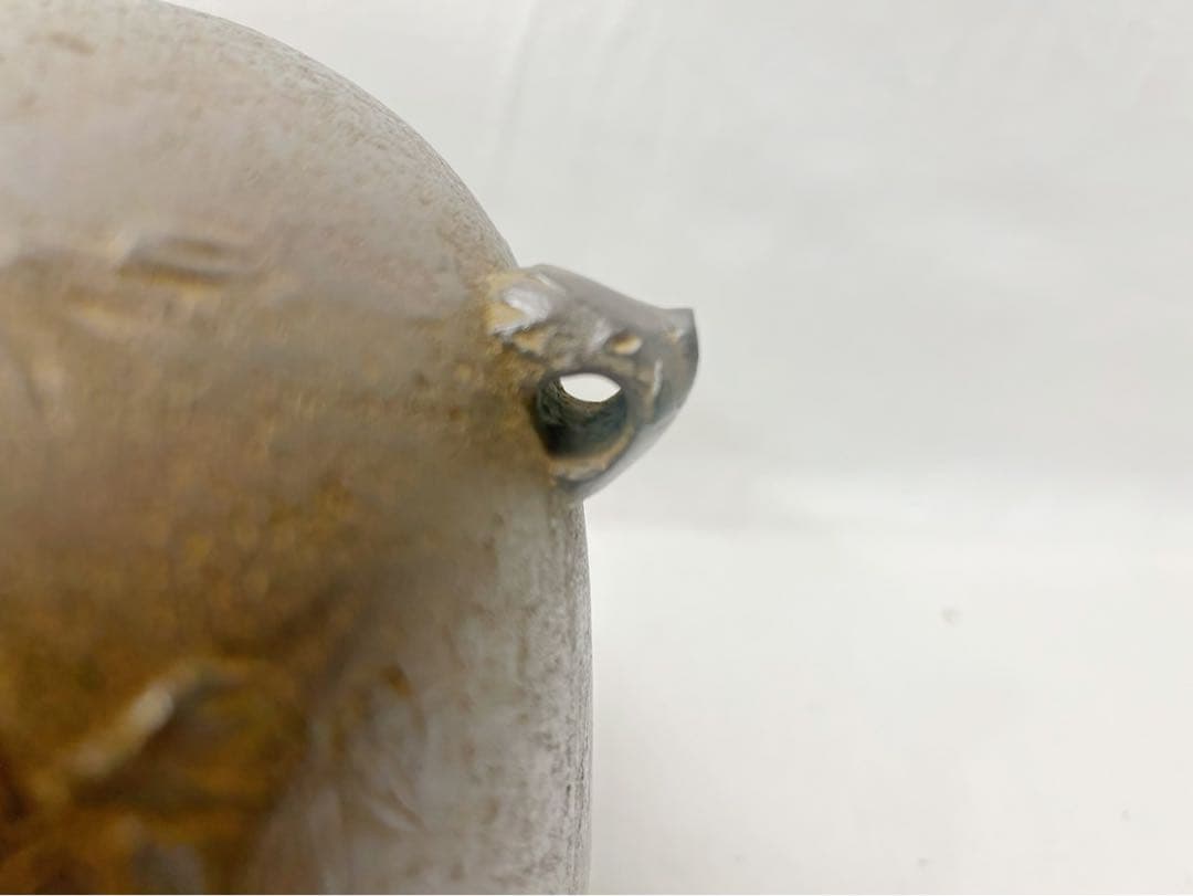 未使用 茶道具 釜師 木村宗哉造 竹林紋 姥口平丸釜 亥釻付 釜印 共箱 二重箱