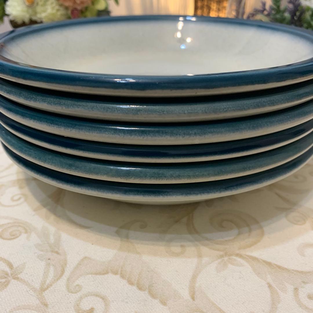 希少　ウェッジウッド ブルー　パシフィック　20cmサラダボウル　6枚