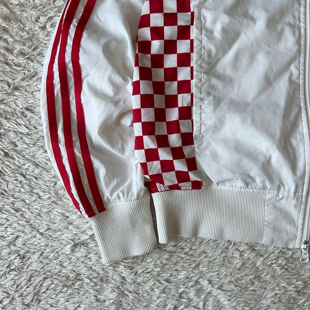 アディダス 00s Liverpool nylon jacket S white