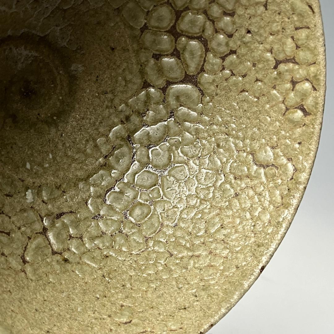 初荷 梅花皮 茶碗 時代物 茶道具 有名小説家蒐集品 SN95