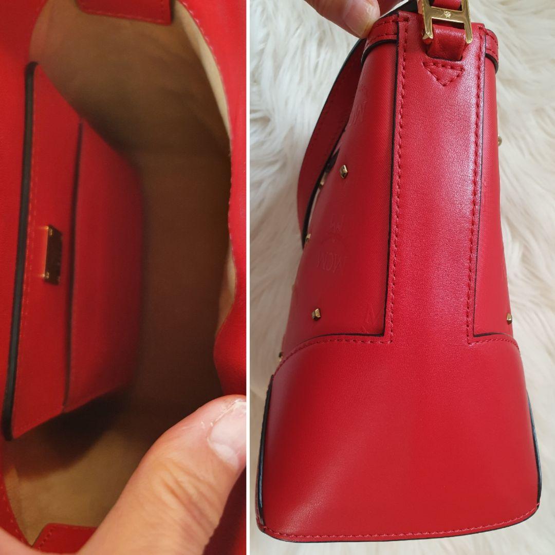 正規品ーMCM お洒落な赤いショルダーバッグ