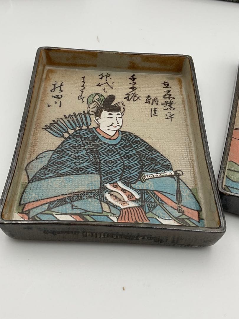 歌仙 歌留多 百人一首 角皿 銘々皿