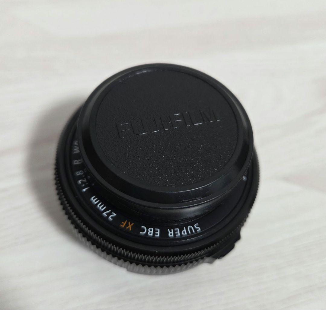 FUJIFILM XF27mm f2.8 R WR 外箱、取説、レンズフィルター