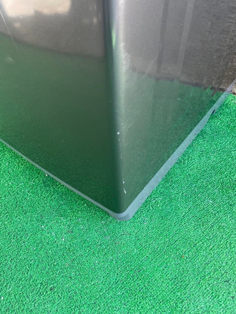 818 コンフィー ガラストップおしゃれブラック7kg洗濯機 風乾燥機能付き