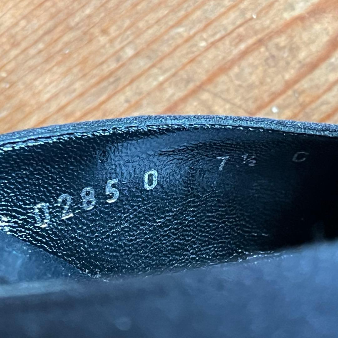 GUCCI グッチ スクエアトゥ ハラコ ミュール シルバーバックル ビーズ