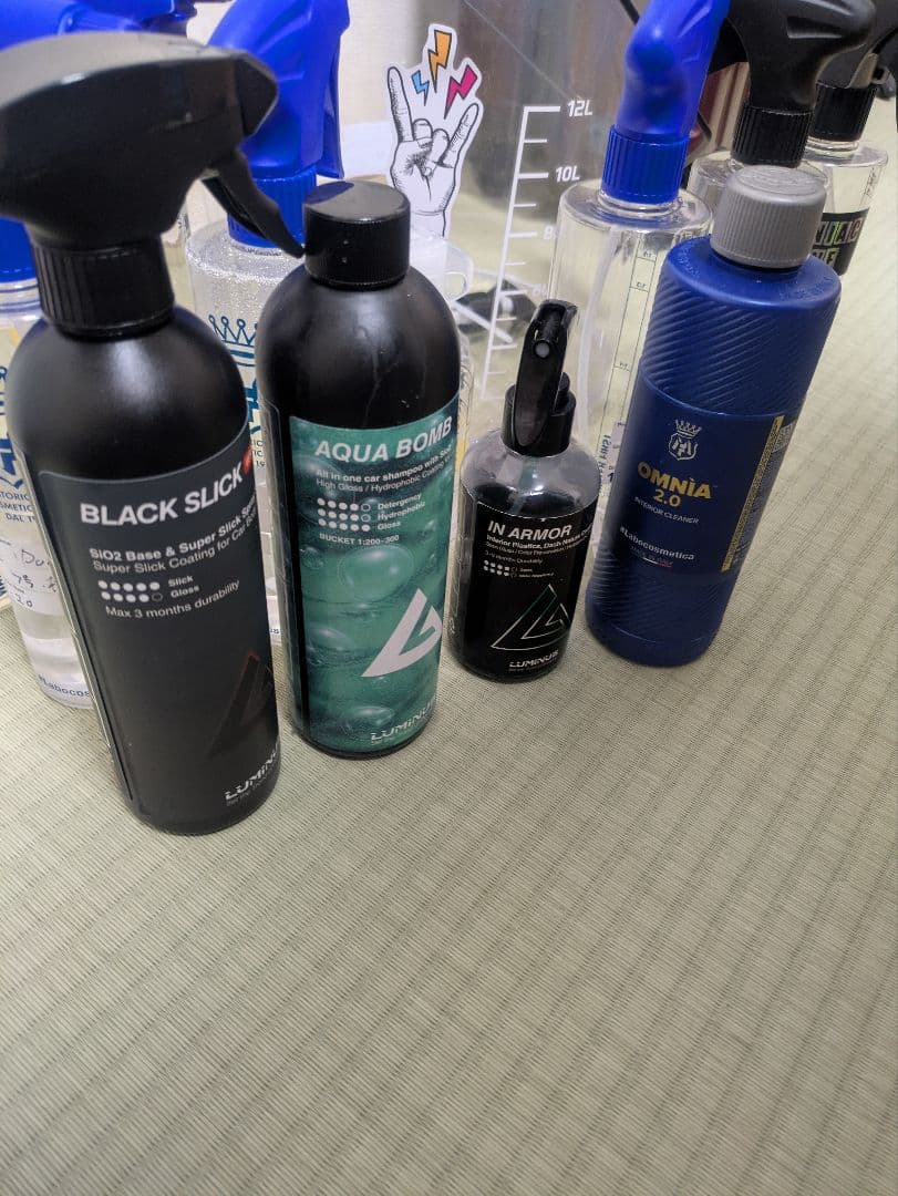 マニアックラインバケツ、ラボコスメティカスプレーボトルセット