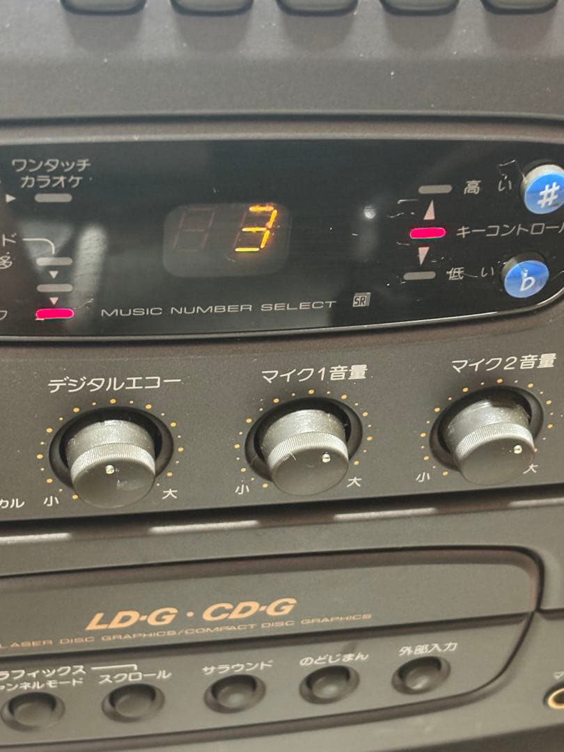 レーザーカラオケ システム LK-P11 パイオニア マイク2本 ソフト6本付き