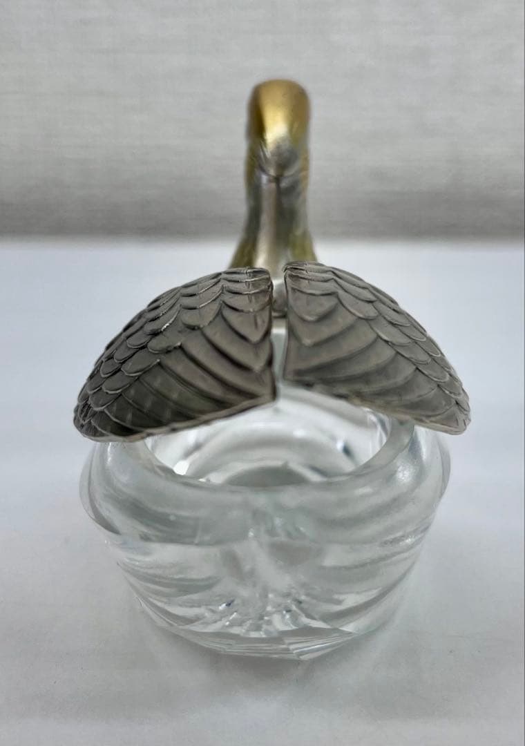 再値下げ！【中古品】銀製 オシドリの置物／専用ケース