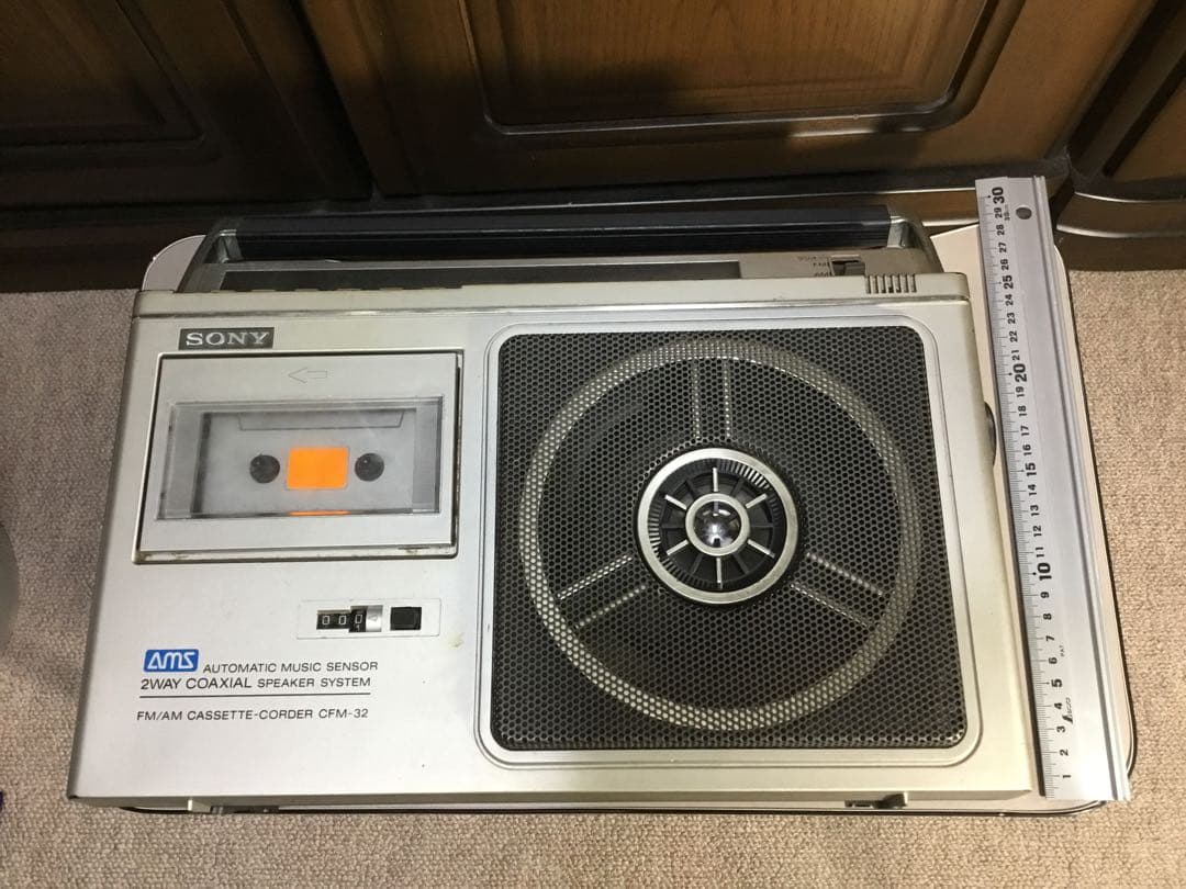 SONY CFM-32 FM/AM カセットレコーダー　昭和レトロ