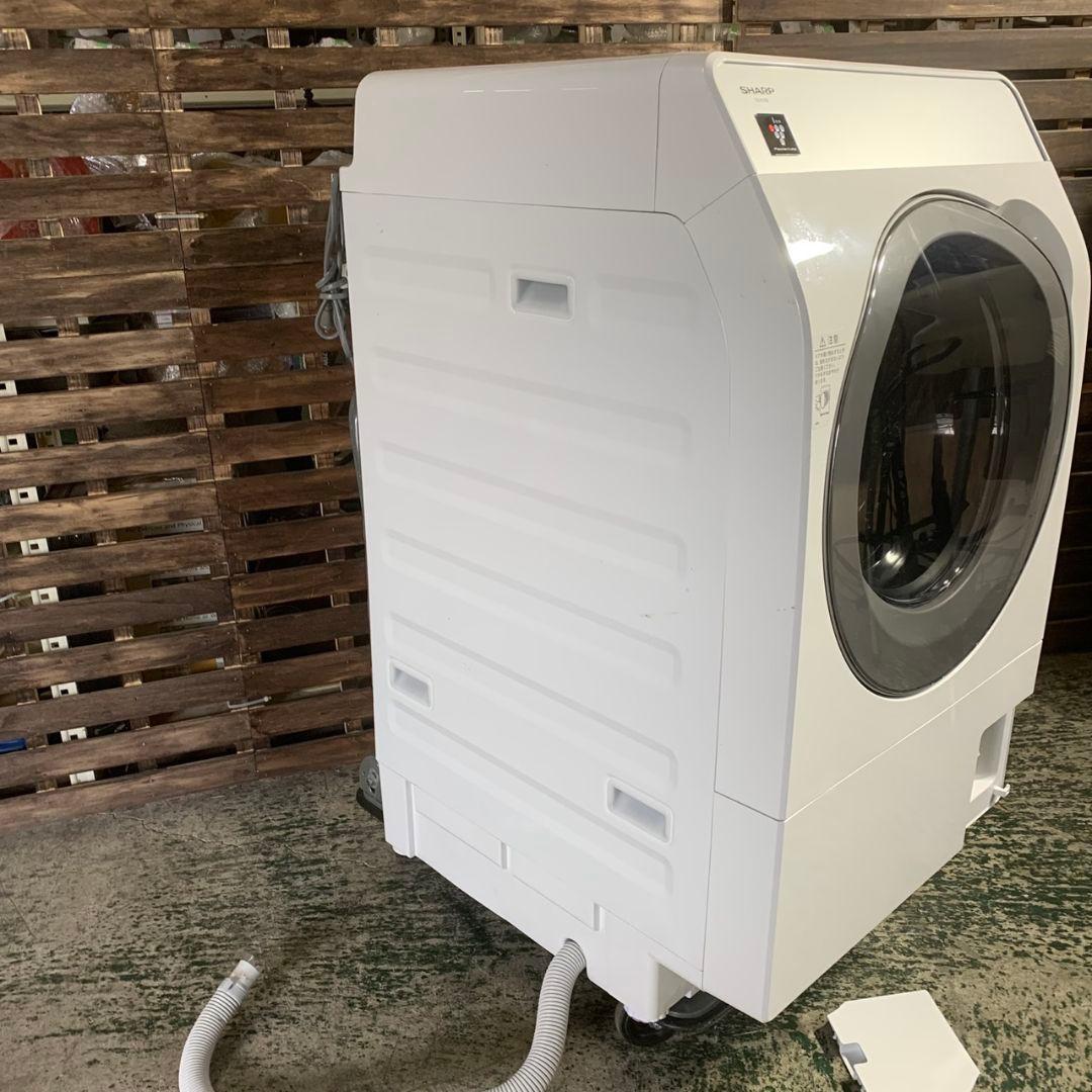 J881 シャープ SHARP 10kg ドラム洗濯機 ※破損箇所有