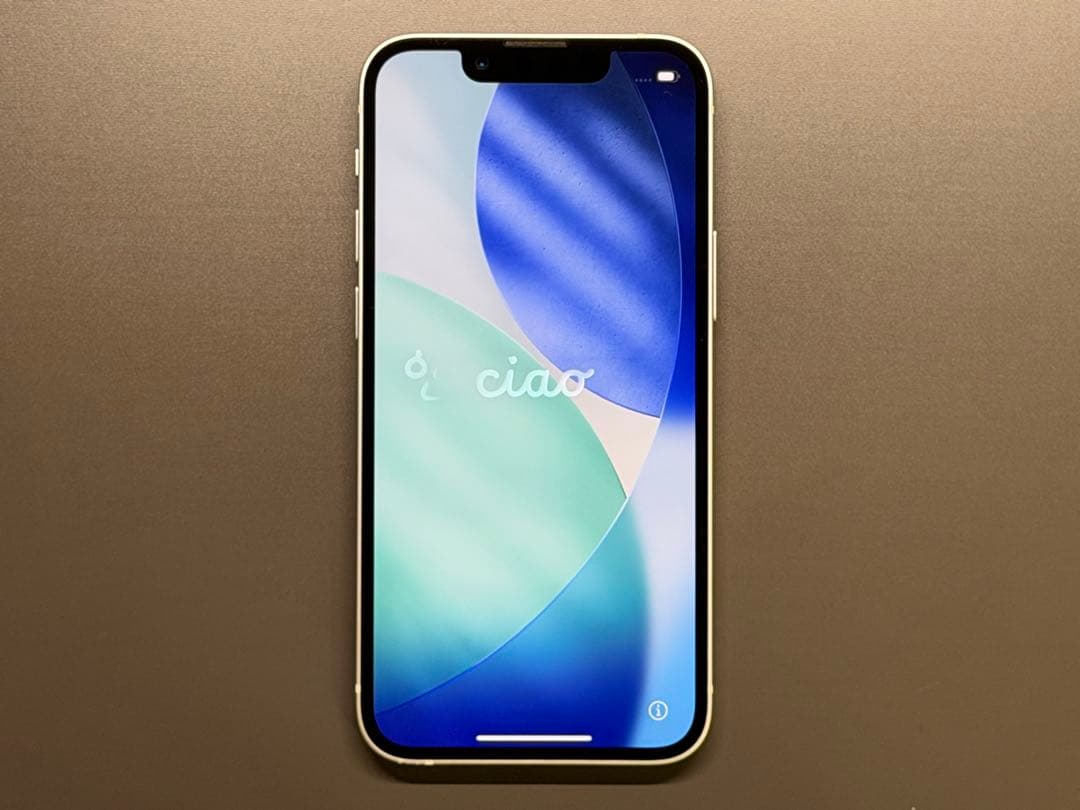 iPhone 13 mini 本体 中古 スターライト バッテリー最大容量78％