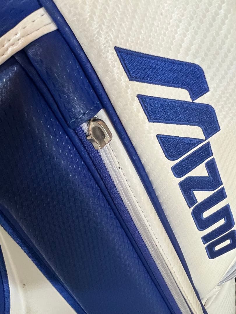MIZUNOゴルフ キャディーバッグ ツアーシリーズ メンズ ホワイト×ネイビー